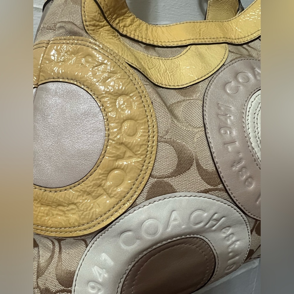 Vintage 2000s Coach Patchwork Hobo - image 3